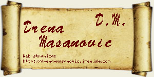 Drena Mašanović vizit kartica